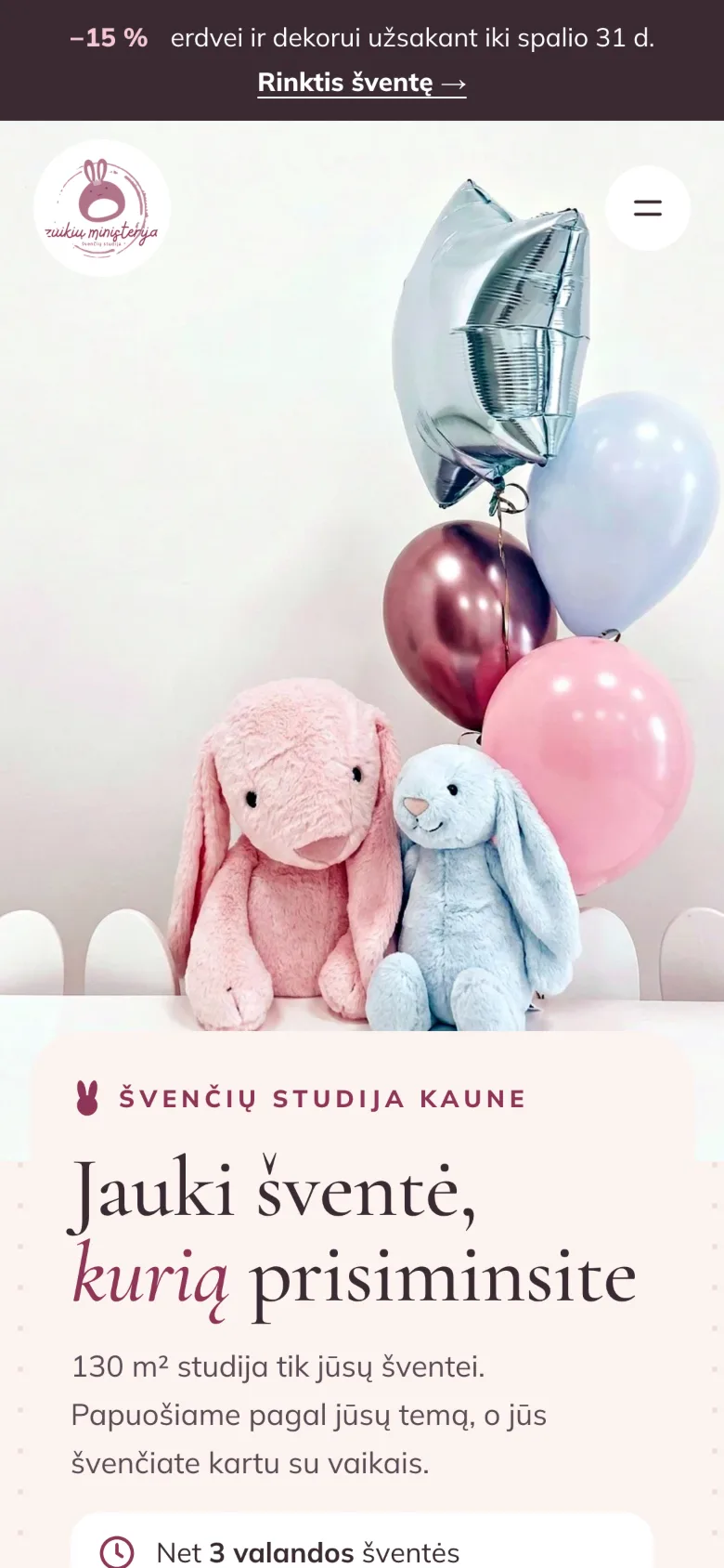 Zuikių ministerija telefone, 1 vaizdas